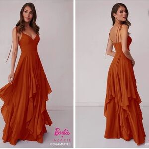 Azazie Barbie Dress in Paprika